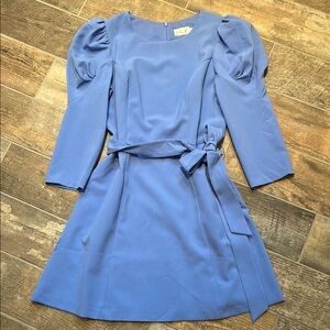 Eliza J Elegant Blue Puff Sleeve Dress